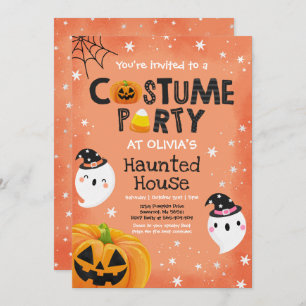 Invitation Cute Halloween Costume Party Spotacular