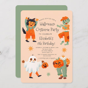 Invitation Cute Halloween Spooktacular Costume fête d'anniver