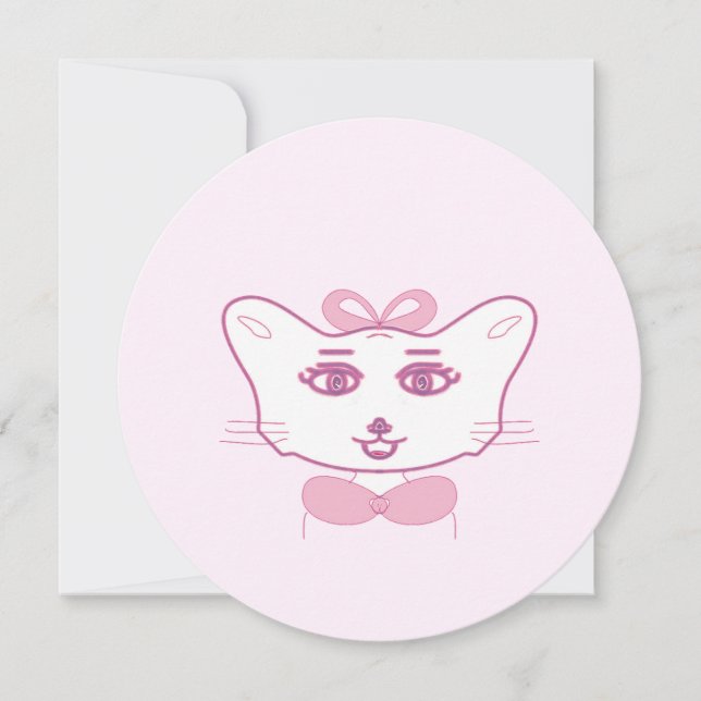 Invitation Cute kitten (Devant)
