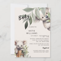 Cute Koala Ours Beige Oh Garçon ! Baby shower