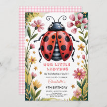 Cute Ladybug 4th Birthday Party