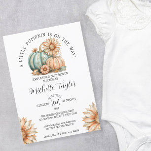 Invitation Cute Little Citrouille Automne Automne Automne Aut