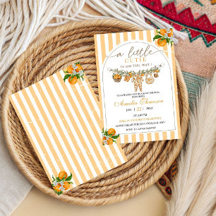 Invitation Cute Little Cutie Est En Route Baby Shower