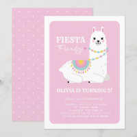 Cute Llama avec Pom Poms rose Anniversaire de enfa