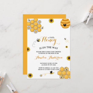 Invitation Cute Moderne Un Petit Baby shower De Miel