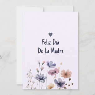 Invitation Cute Mom Spanish Imprimable Happy Mothers Day Card