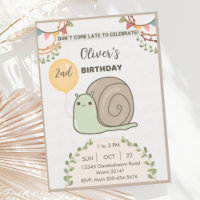 Cute Neutre Aigle Beige Anniversaire Fête Invitati