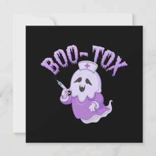 Invitation Cute Nurse Fantôme avec injection Botox