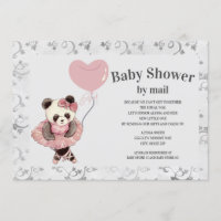 Cute Ours Panda Ballerine Fille Baby Shower PAR LA