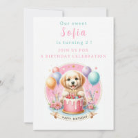 Cute Pastel Chiot Labrador - Anniversaire