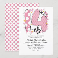 Cute Pink 14 février Saint-Valentin Anniversaire
