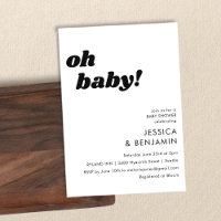 Cute Simple Blanc Arrière - plan Moderne Oh Baby s