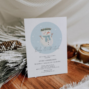 Invitation Cute Snowman Baby Il fait froid dehors Baby shower