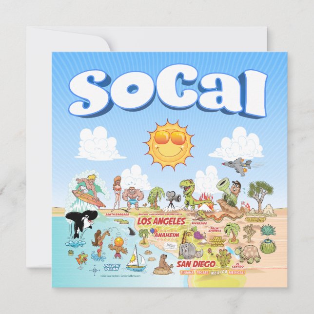 Invitation Cute SoCal Blank (Devant)