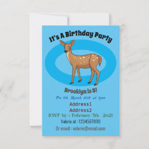 Invitation Cute spotted of er cartoon