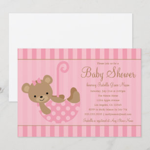 Invitation Cute Teddy Rose