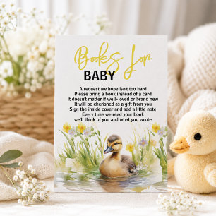 Invitation Cute Watercolor Canard Books pour Baby shower