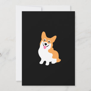 Invitation Cute Welsh Pembroke Corgi Puppy Anniversaire
