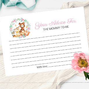 Invitation Cute Woodland Animaux Végétation Baby shower Conse