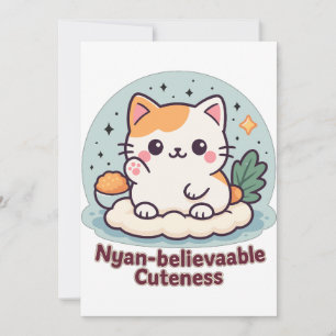 Invitation Cutesse Nyan crédible - Cute Kawaii Cat