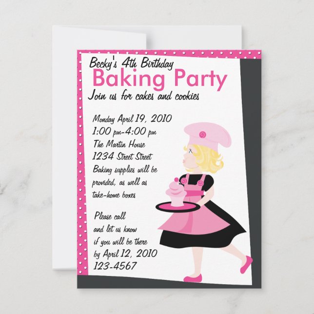 Invitation Cutie de cuisson (Devant)
