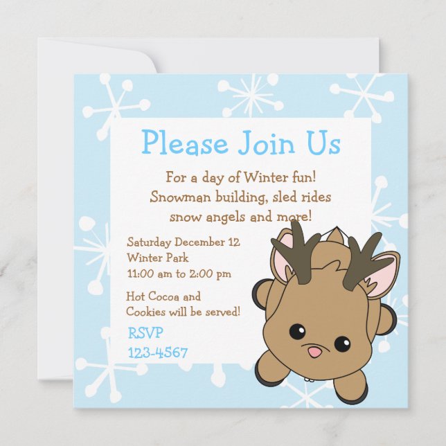 Invitation Cutie Deer (Devant)