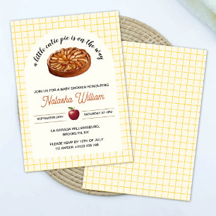 Invitation Cutie Pie Thanksgiving Baby shower automne
