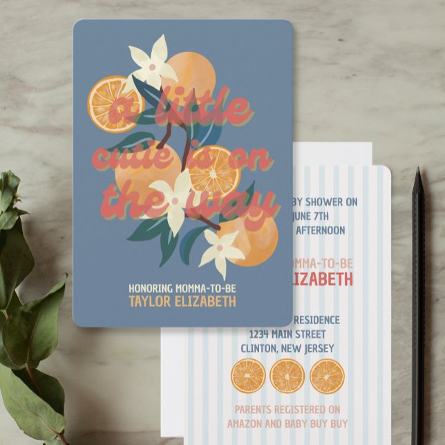 Invitation Cutie sur le chemin Baby shower Thème (Créateur téléchargé)