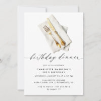 Cutlerie aquarelle | Dîner d'anniversaire très sim