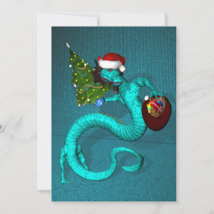 Invitation Cyan Dragon