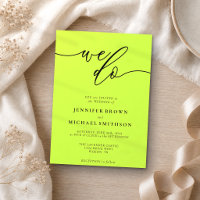 Cyber Lime Jet Black Signature We Do Typo Mariage