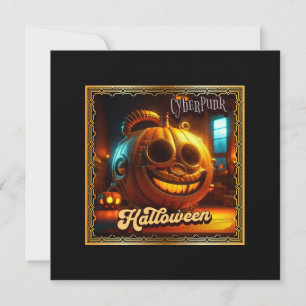 INVITATION CYBERPUNK HALLOWEEN CITROUILLE