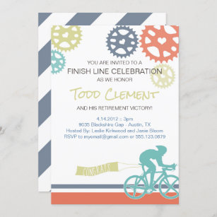 Invitations Faire Part Cartes Anniversaire Pour Le Cycliste Zazzle Fr