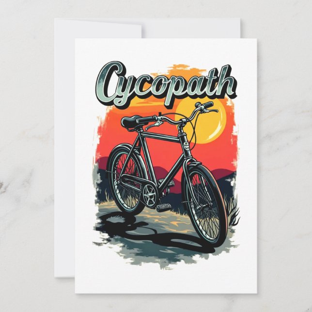 Invitation Cycopath : Conception du vélo couché de soleil (Devant)
