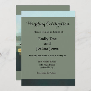 Invitation cygne audubon cygnes d'eau blanche