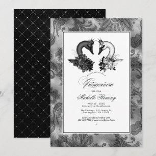 Invitation Cygne Quinceañera