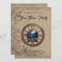 Cygne vapeur noir avec horloges et engrenages.