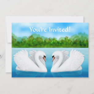 Invitation Cygnes d'Amour