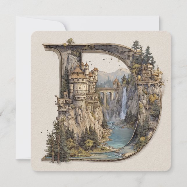Invitation D with Castles in the Sky Storybook (Devant)