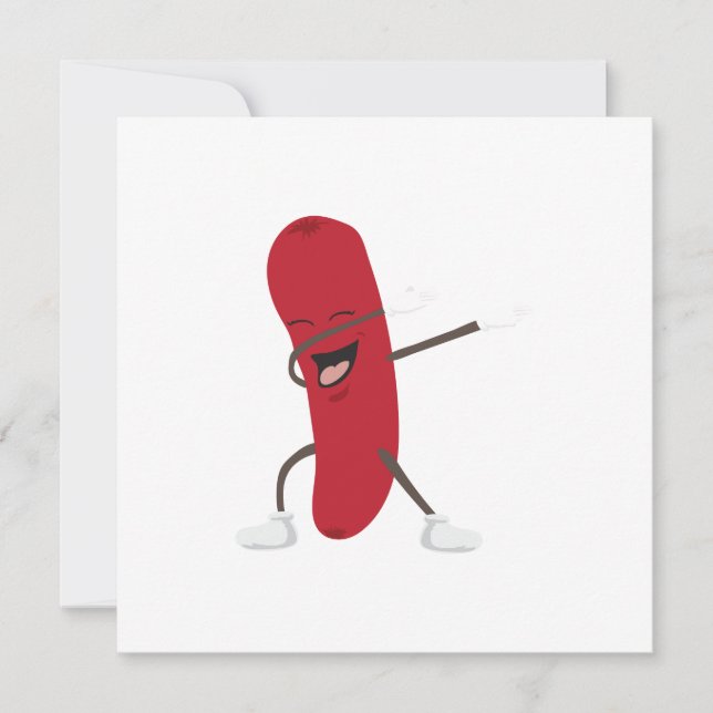 Invitation Dabbing Hotdog Funny - Idée cadeau (Devant)