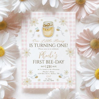 Invitation d'abeille 1er anniversaire