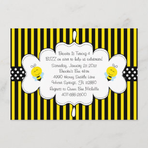 Invitation d'abeilles mignons