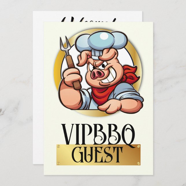 Invitation d'accès VIP (Devant / Derrière)