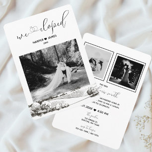 Invitation d'accueil moderne Elopement   Napa Vall