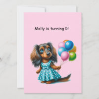 Dachshund Polka bleu