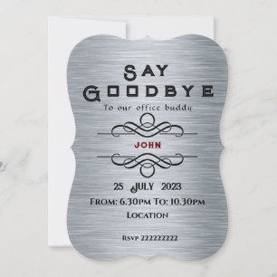 Invitation d'adieu