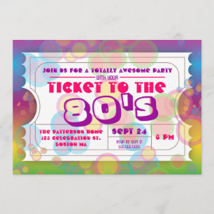 Invitation d'admission de billets de la fête des a