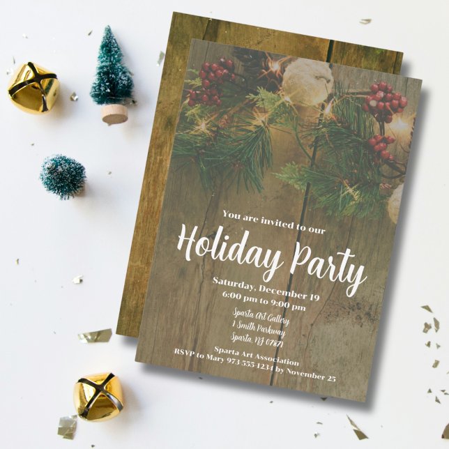 Invitation d'affaires pour une fête de fin d'année (Créateur téléchargé)