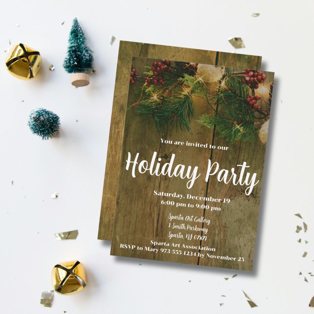 Invitation d'affaires pour une fête de fin d'année (Créateur téléchargé)