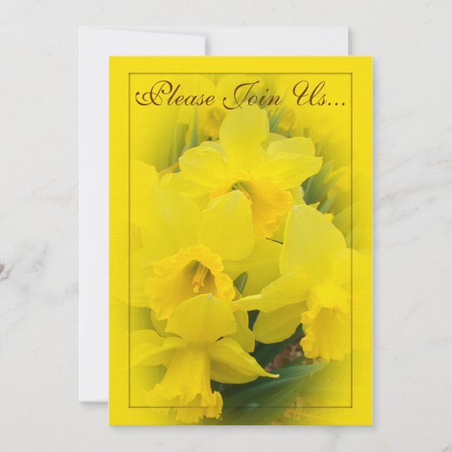 Invitation Daffodils Mariage II (Devant)